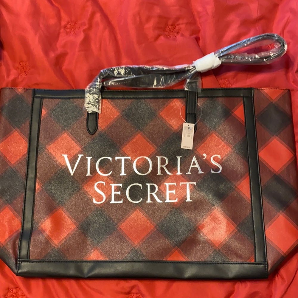 Victoria’s Secret Red Plaid Carry All